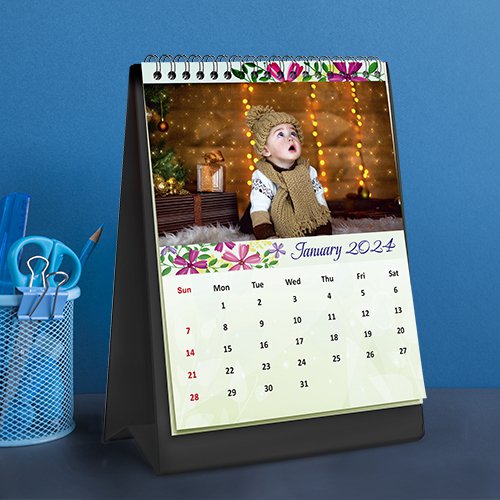 Vertical Tabletop Calendar